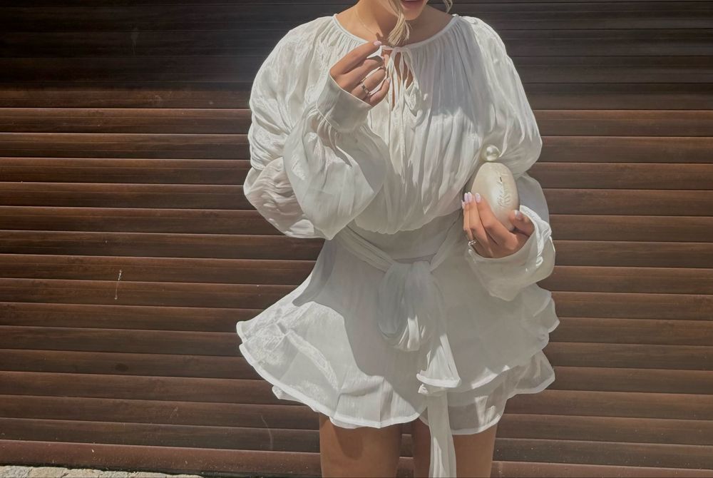 White short dress