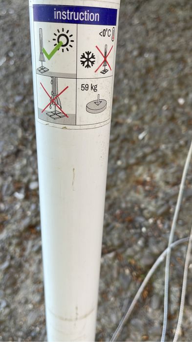 Umbrela din aluminiu/gradina/Terasa foarte calitativ Made in Italy NOU