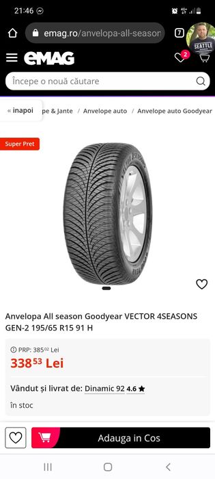Anvelope de iarna Goodyear R15 - M/S