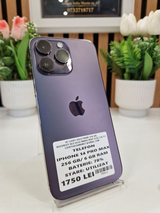 Iphone 14 Pro Max 256GB / 6GB RAM 78% Baterie Garantie! #55014
