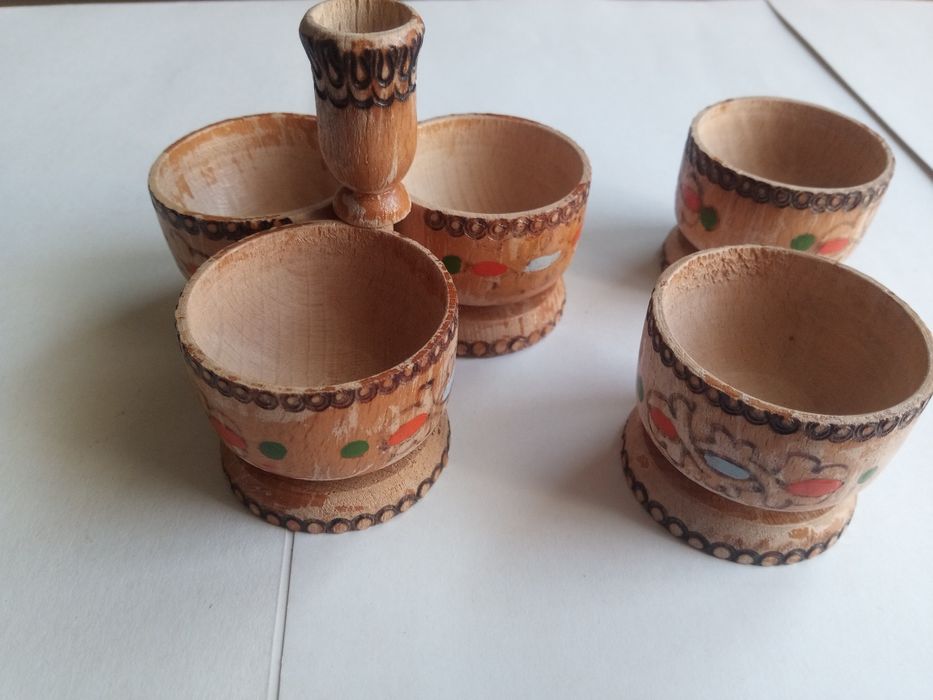 Сглобяема дървена солничка