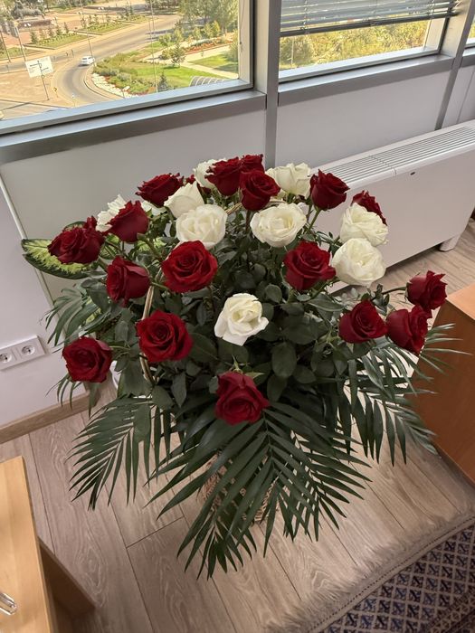 Новый букет с корзиной