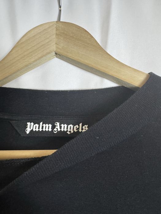 palm angels long sleeve spray logo