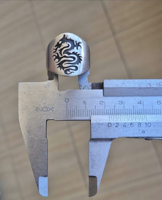 Сребро 925 пръстен с дракон