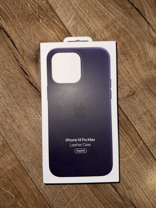 Чехол синий - iPhone 14 PRO MAX- кожа (Оригинал!)