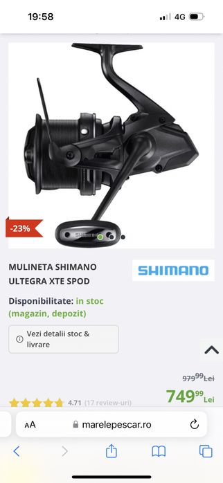 Mulinete Shimano noi in cutie Ultegra XTE 14000 Spod