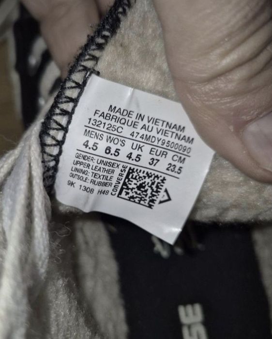 Adidași Converse Chuck Taylor Hi Leather Black - 37 (24 cm)