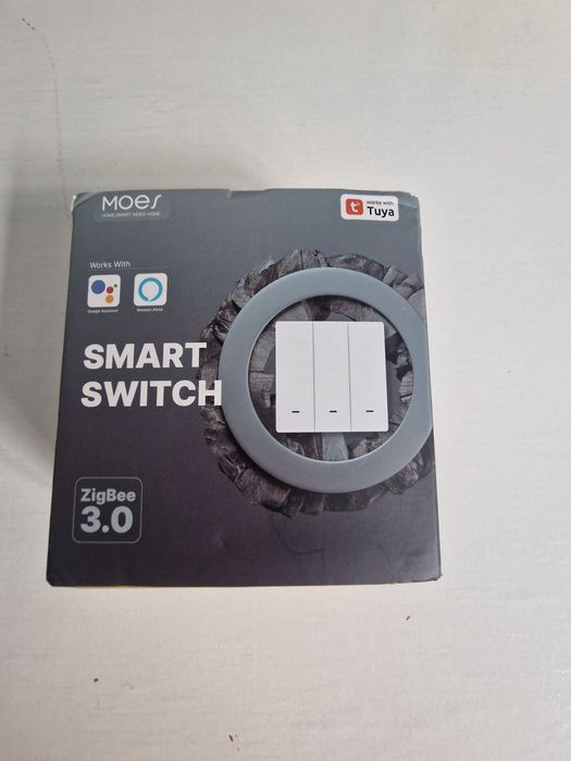 Întrerupător (switch) dublu Moes ZigBee  nu necesita nul, Tuya, SmartLife.