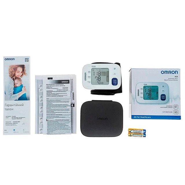 Танометр Omron RS4 на запястье