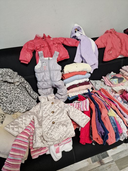 Огромен лот бебешки детски дрехи за момиче 9-12м.