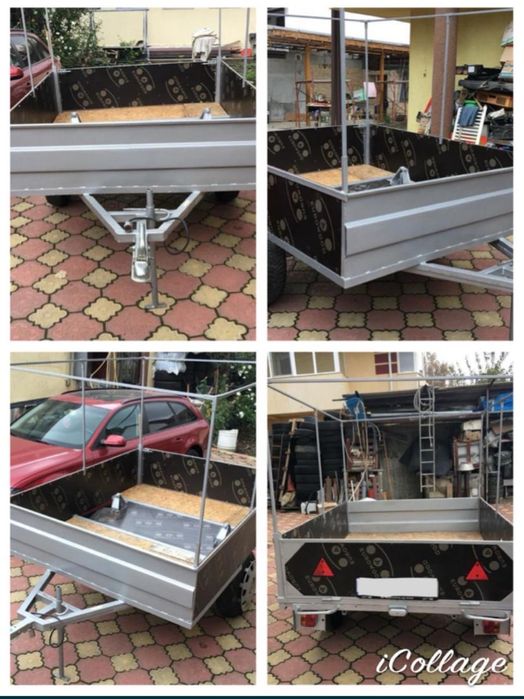 Remorca auto suspensie tripla