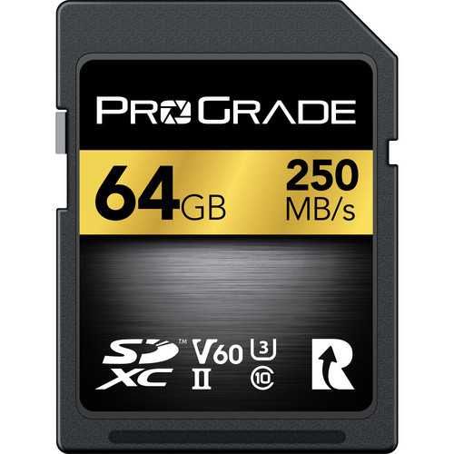 ProGrade 64GB SDXC UHS-II V60 250MB/s