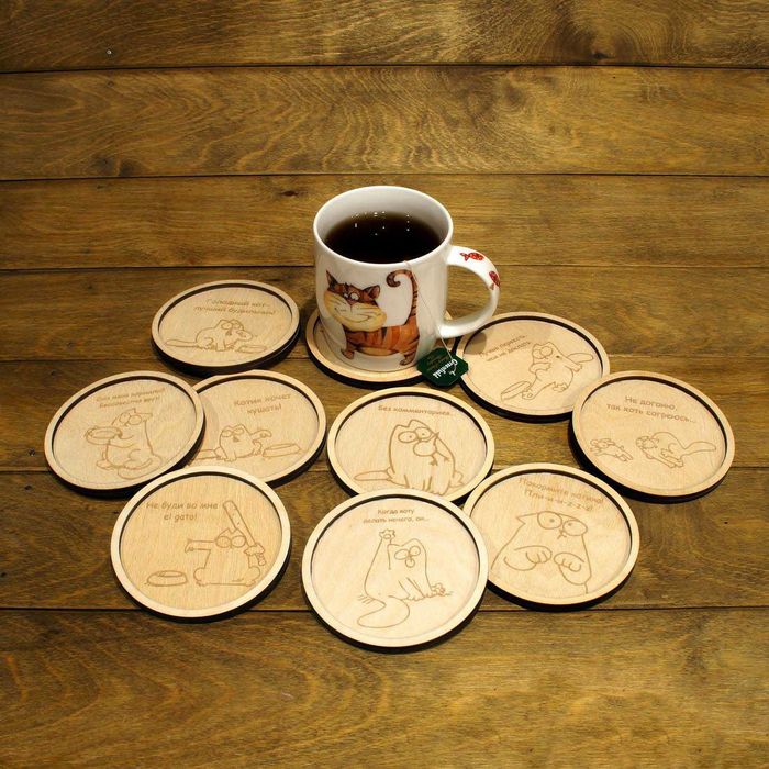 Подставки под чашку, горячее, бирдекель