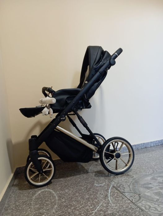 Бебешка количка 3 в 1 Kunert Ivento Eco Black Pearl