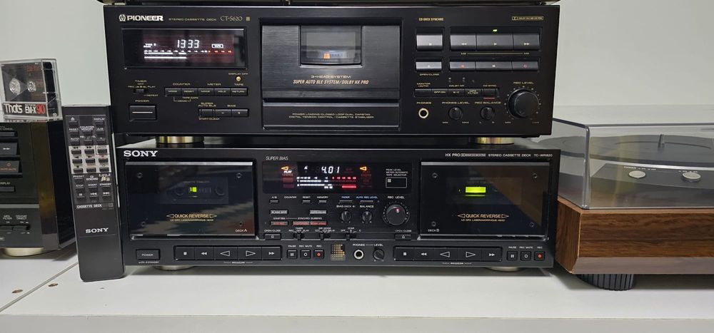 Casetofon Deck Sony TC-WR 820/Telecomanda, Deck Sony TC-FX 705