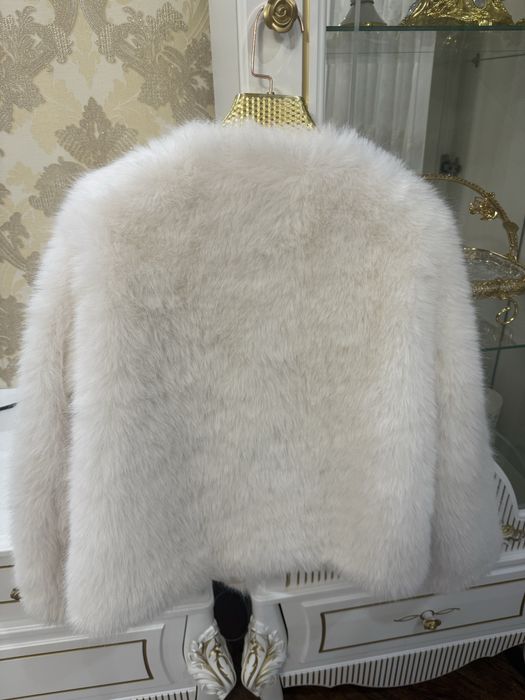 Белоснежная эко шубка