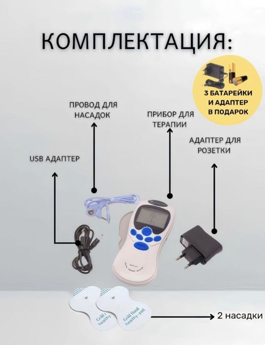 Миостимулятор, электроды-запаски для миостимулятора