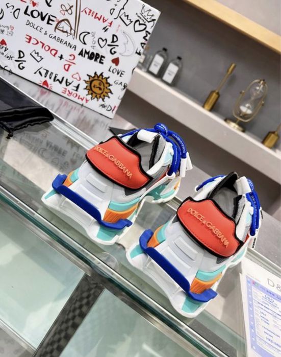 Adidasi Dolce Gabbana multicolor