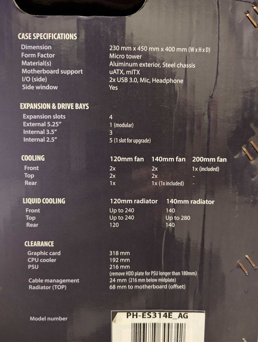 Carcasa Phanteks Enthoo EVOLV mATX