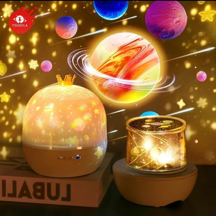 Музыкальный ночник проектор с пультом управления