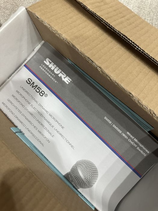 Shure sm 58 в наличии 2 штуки