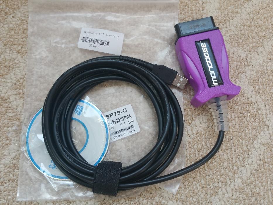 Diagnoza Mongoose VCI Toyota Techstream V15 - Suporta DLC3 , Windows 7