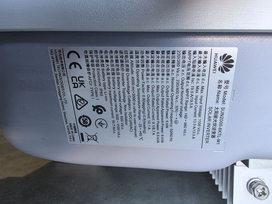 Invertoare Huawei trifazic 5kw/6kw/10kw si mono 6kw