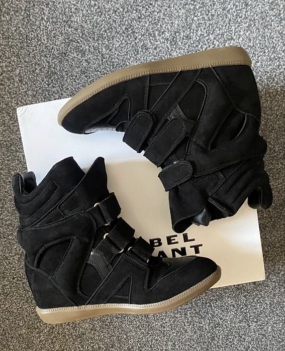 Adidasi ghete Isabel Marant Bekett marime 38 39 37 negru Golden Goose