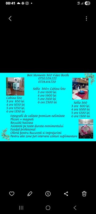 Cabina foto/selfie360