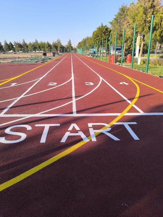 Бесшовное резиновое покрытие.