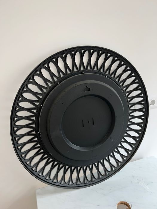 Кръгло огледало в сребрист цвят, 70 см