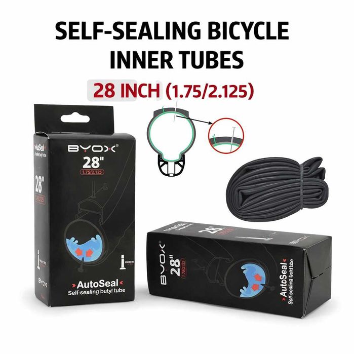 Самозалепващи вътрешни гуми със силиконов уплътнител (24" до 29")