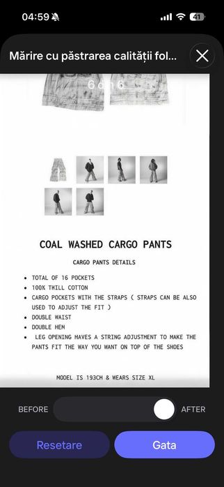 Blugi deosebiti,cu 16 buzunare, Whelm, L~XL  45 cm in talie