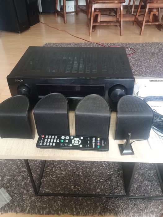Vând Denon AVR-X1600H DAB + 4 Sateliți Pioneer S11 + 2 Cabluri Boxe + 1 Cablu HDMI