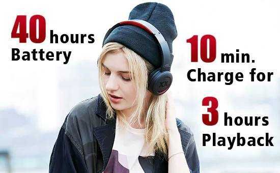 Casti Stereo JVC HA-XP50BT-RE Wireless Bluetooth On Ear Nou Sigilat