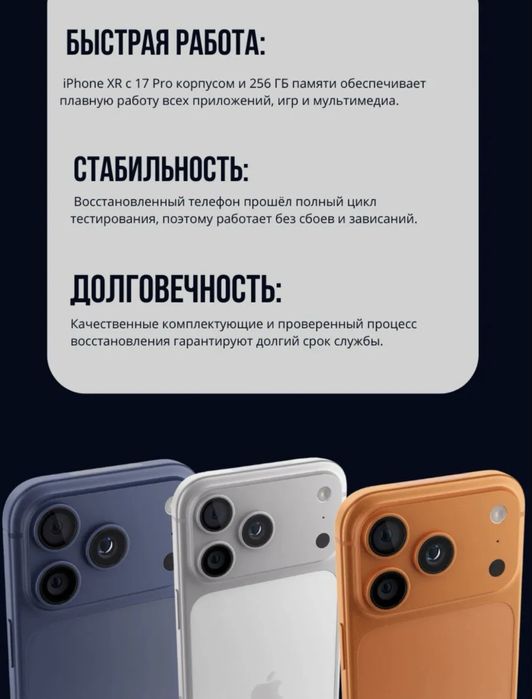 Iphone XR в корпусе 17 pro рассрочка/кредит