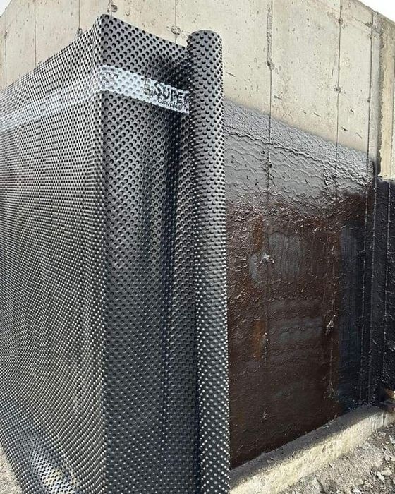 Дренажная мембрана  от 0.45мм до 0.8мм