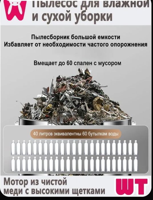 Продам Строительный  пылесос новый