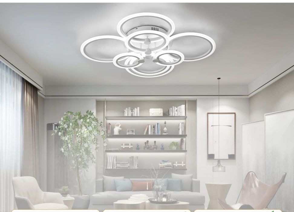 Vand lustra 8 cercuri