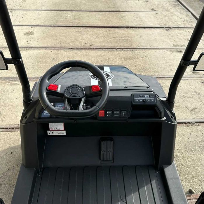 UTV electric pt. 4 copii Kinderauto Golf-Kart 2x 200W, 24V 7Ah Black