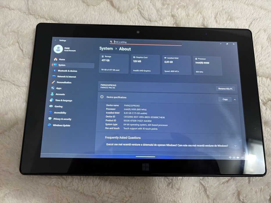Tableta windows 11 pro Fusion5 10.1