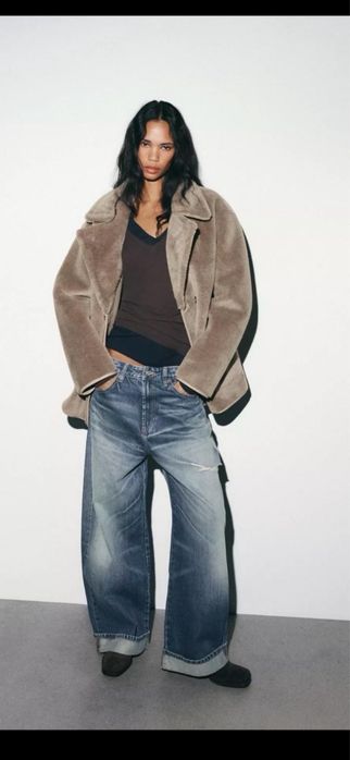 Даухстороняя дубленка Zara