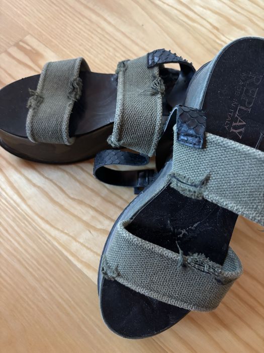 Replay спортни сандали в тъмно зелено