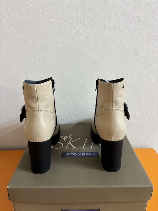 Боти с ток от ествествена кожа-чисто нови