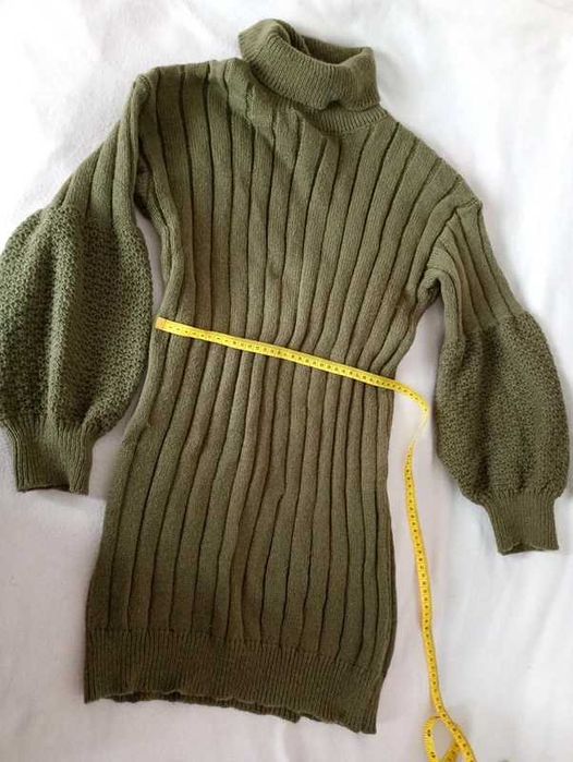 Rochie de iarna foarte groasa olive