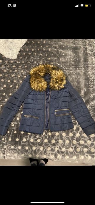 Geaca de fas dama bleumarin