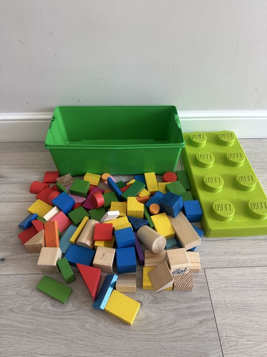 Деревянный конструктор для детей «Томик». Около 100 деталей