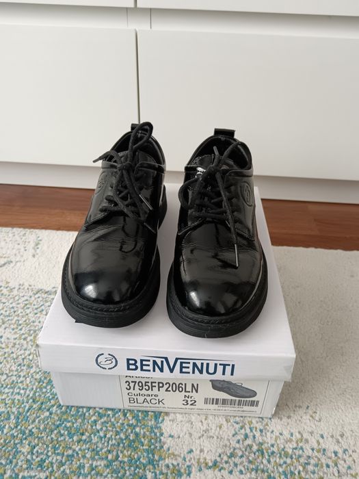 Pantofi fete piele naturala, Nr. 32