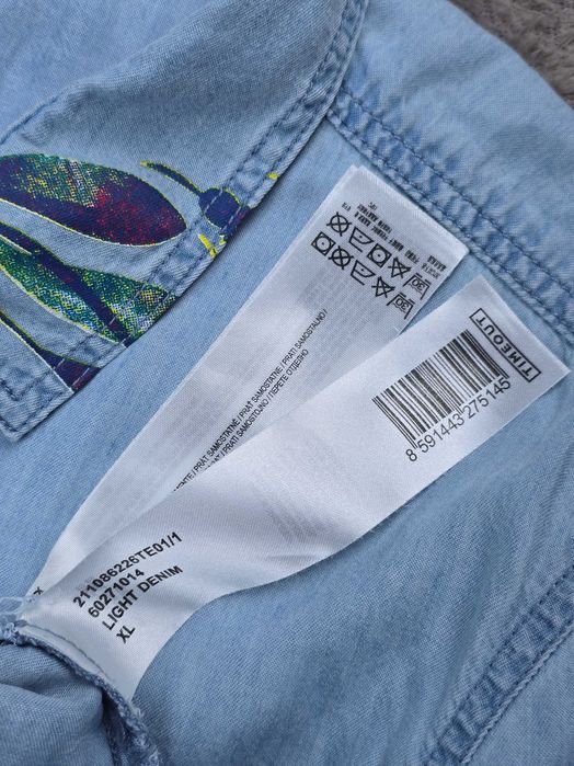 Cămașă denim cu mânecă, light denim TIMEOUT - mărime XL