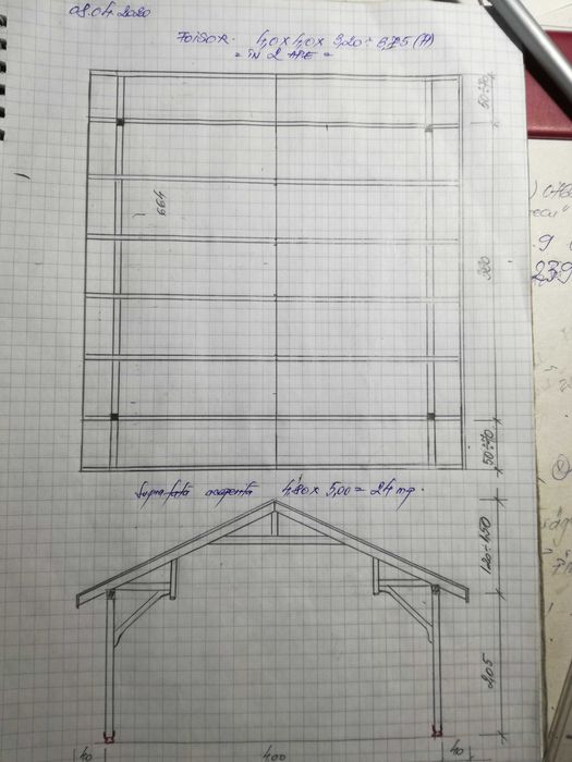 Foisor lemn cu mobilier inclus